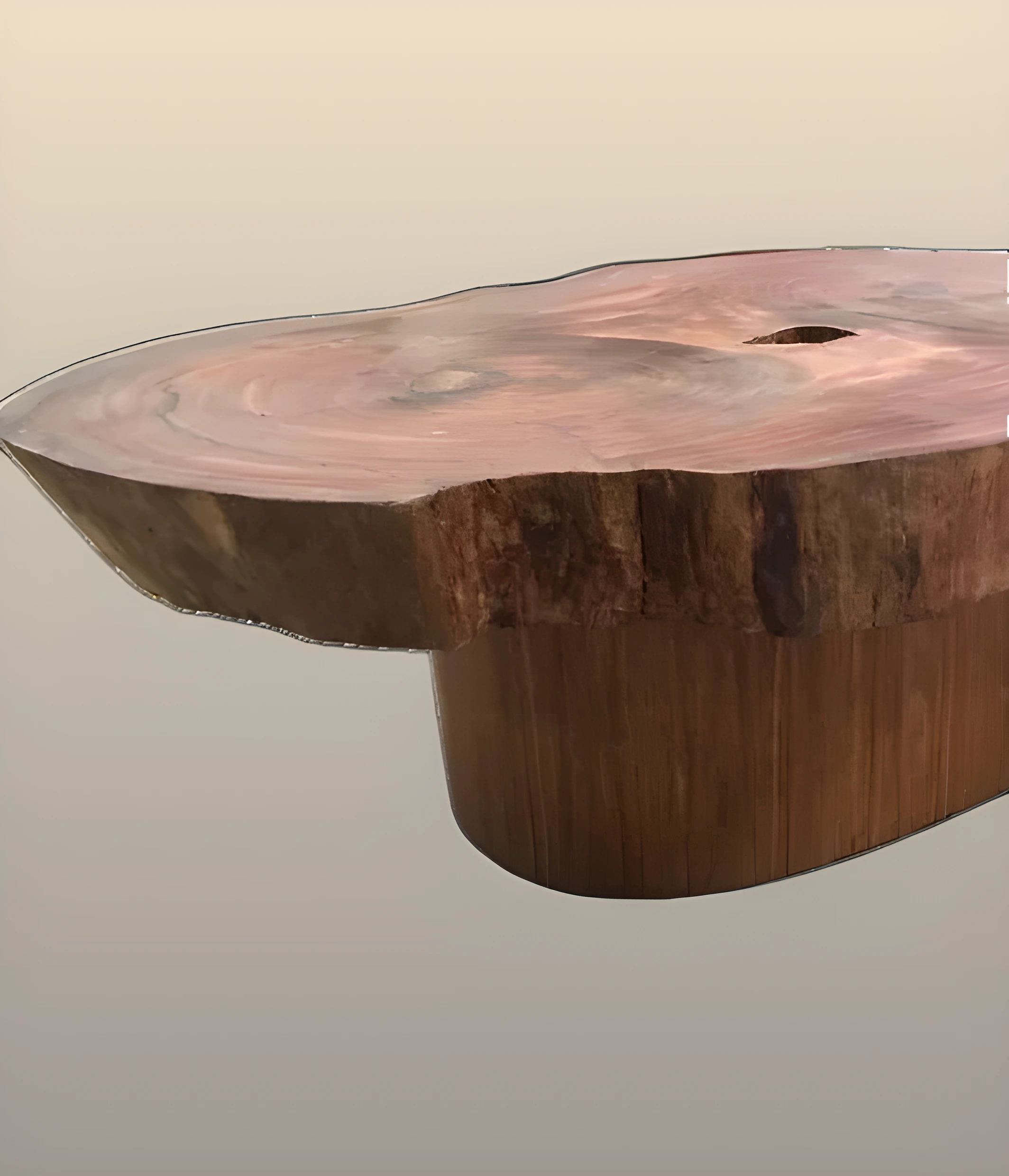 Detalle de cubierta de mesa en parota sólida con acabado mate para uso rudo en restaurante